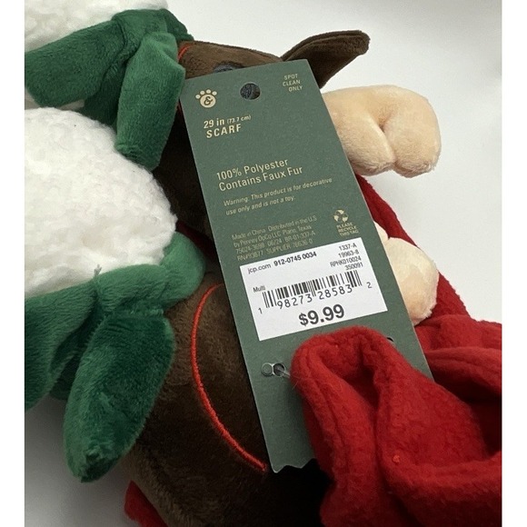 New Pet Reindeer Scarf - Size M/L - Picture 3 of 3